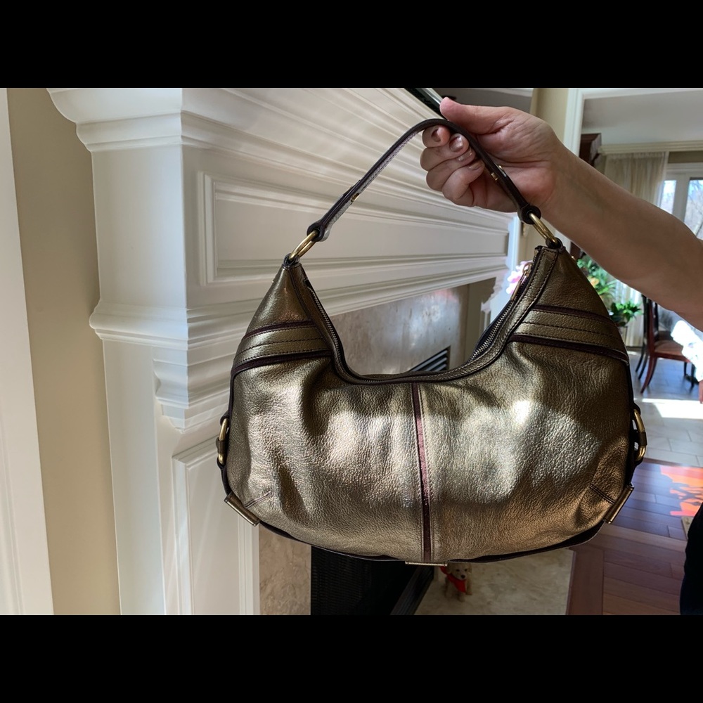 Authentic Prada Bronze Hobo Bag